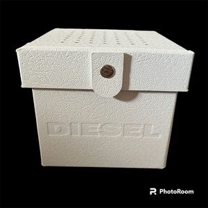 Vintage Diesel Watch Box, White